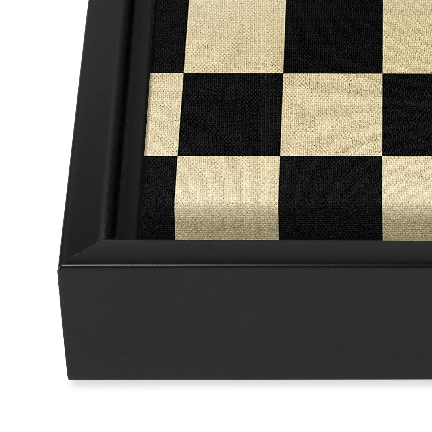 Classy Checkerboard Framed Canvas Print Gallery Image 3