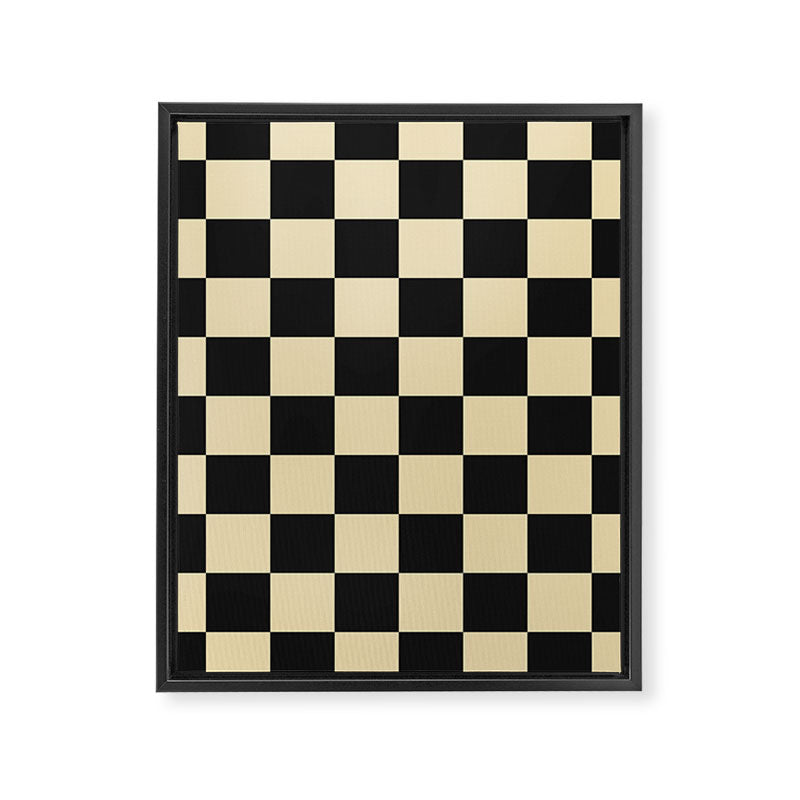 Classy Checkerboard Framed Canvas Print Gallery Image 8
