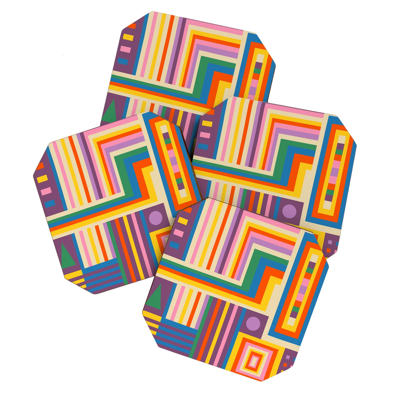Colorful City Coaster Gallery Image 1