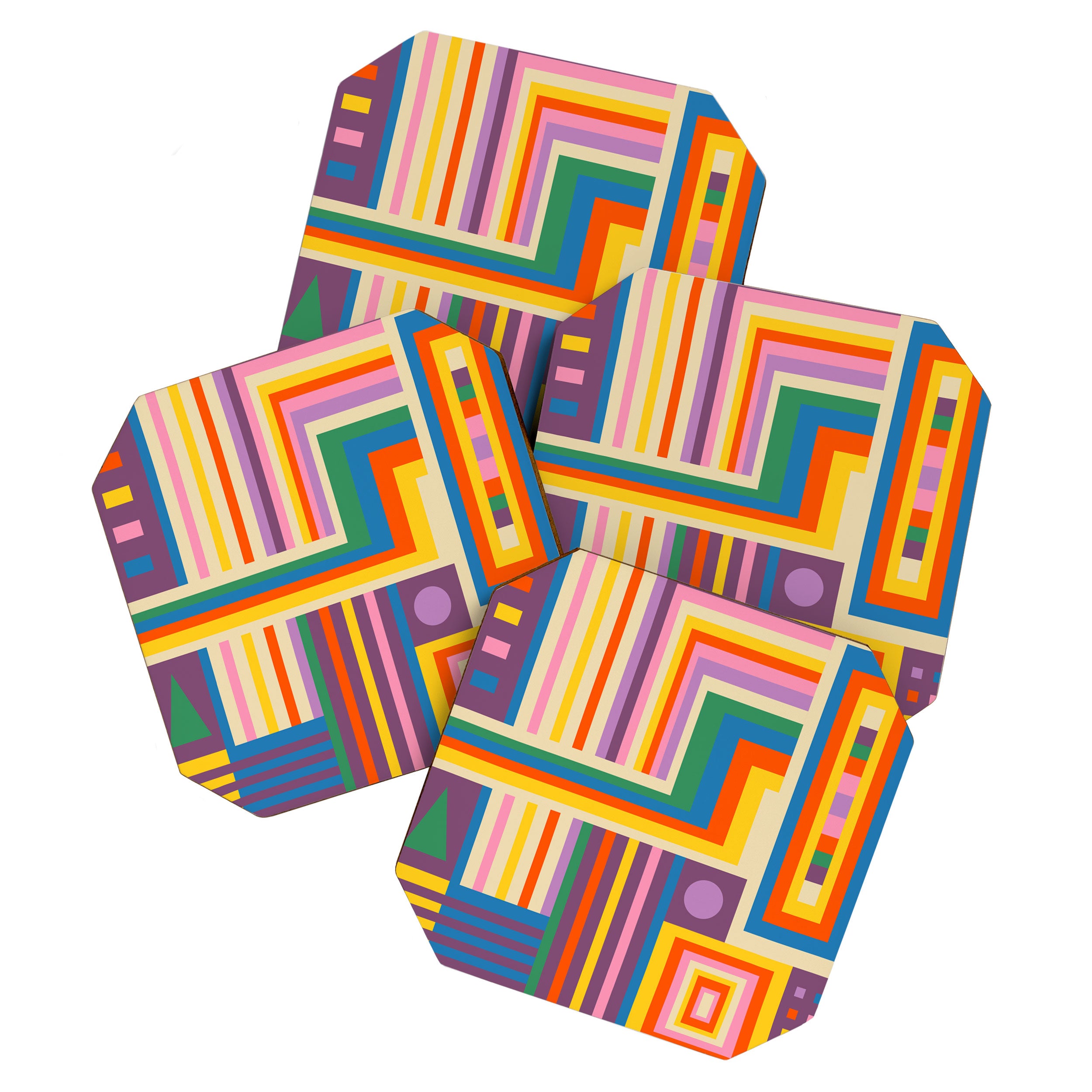 Colorful City Coaster Gallery Image 1