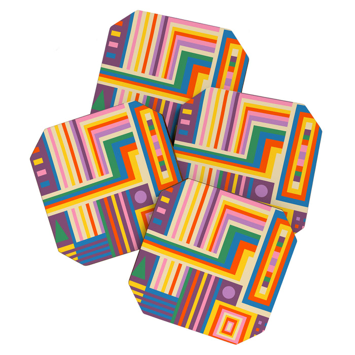 Colorful City Coaster Gallery Image 1