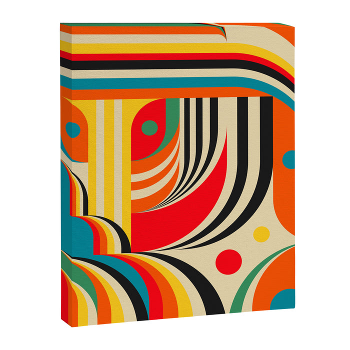 Colorful Cubism Modern Abstract Art Canvas Print Gallery Image 1