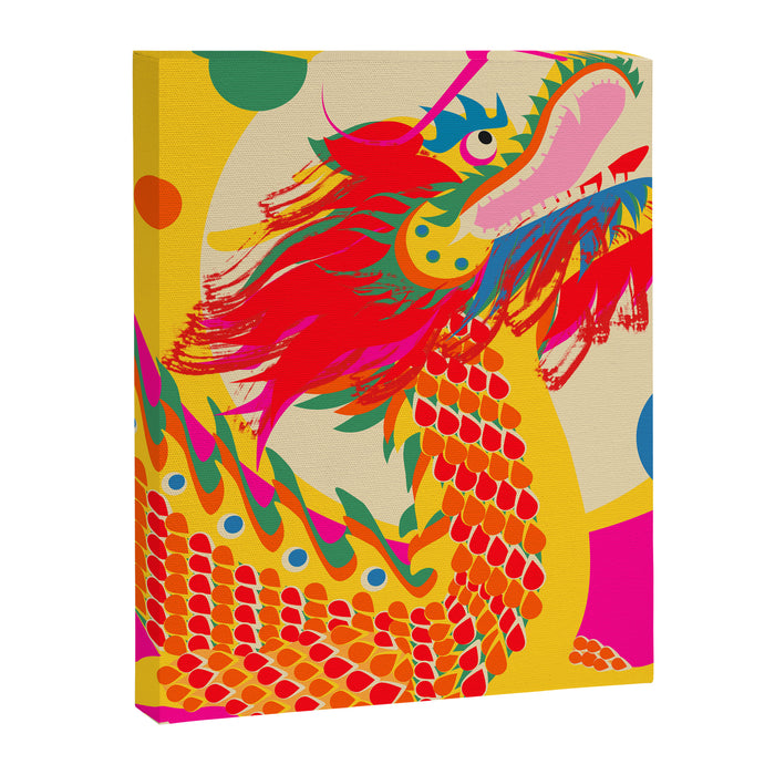 Colorful Dragon Canvas Print Gallery Image 1