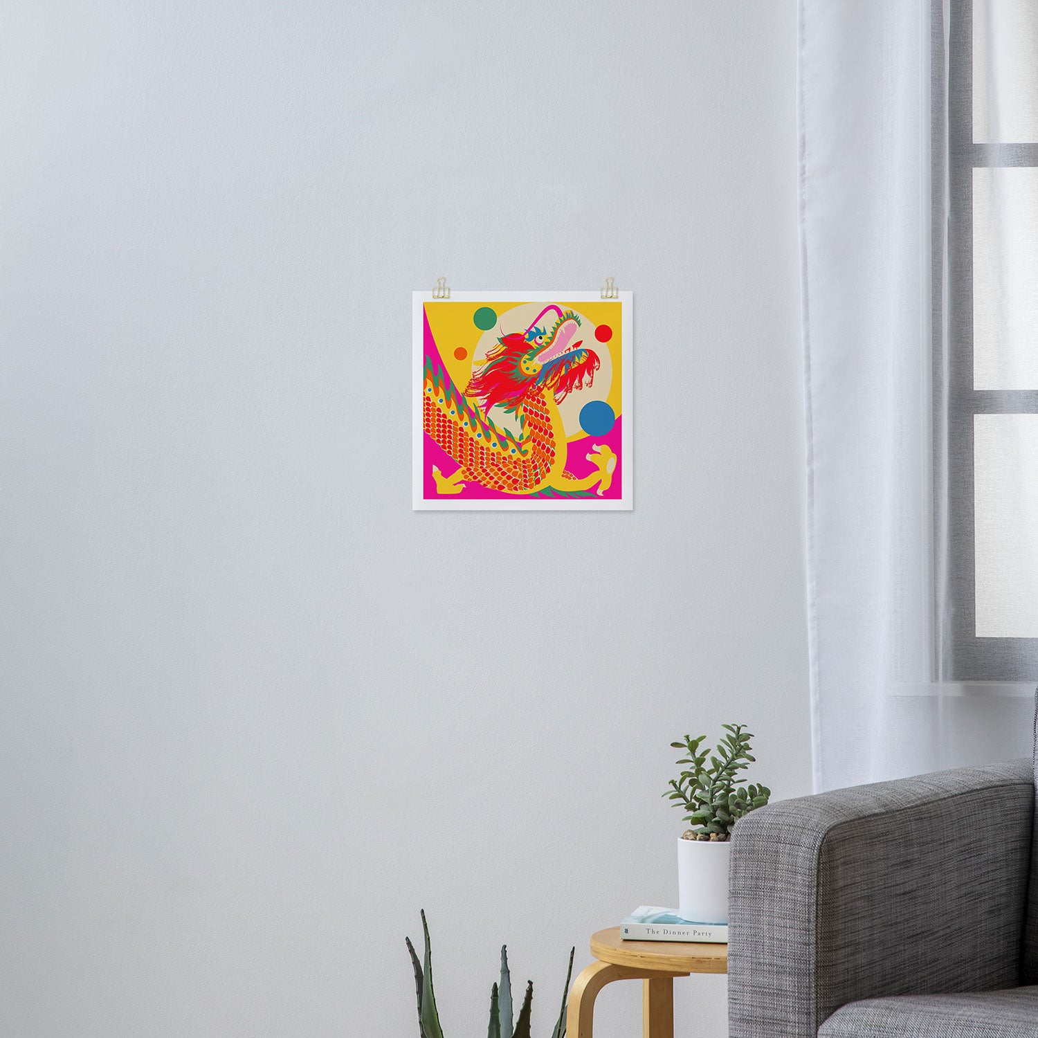 Colorful Dragon Art Print Gallery Image 3