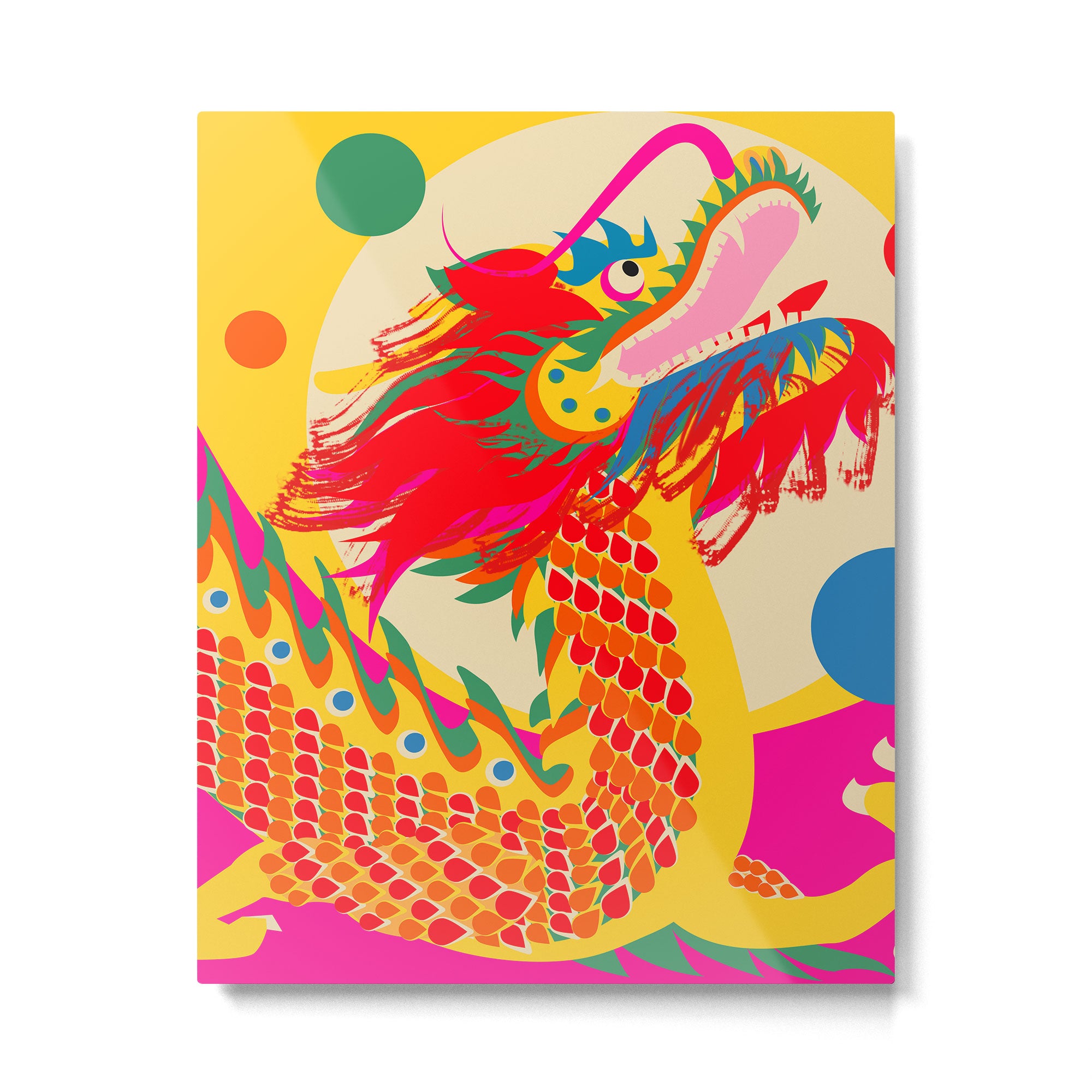 Colorful Dragon Metal Print Gallery Image 6