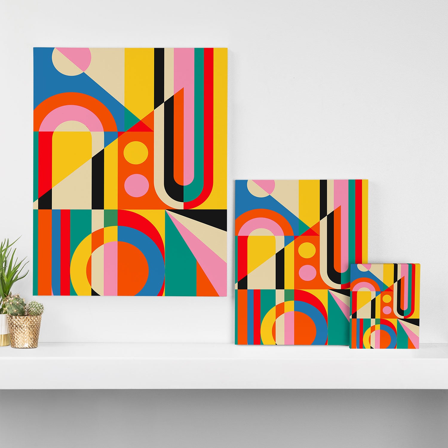 Colorful Geometrics Canvas Print Gallery Image 3