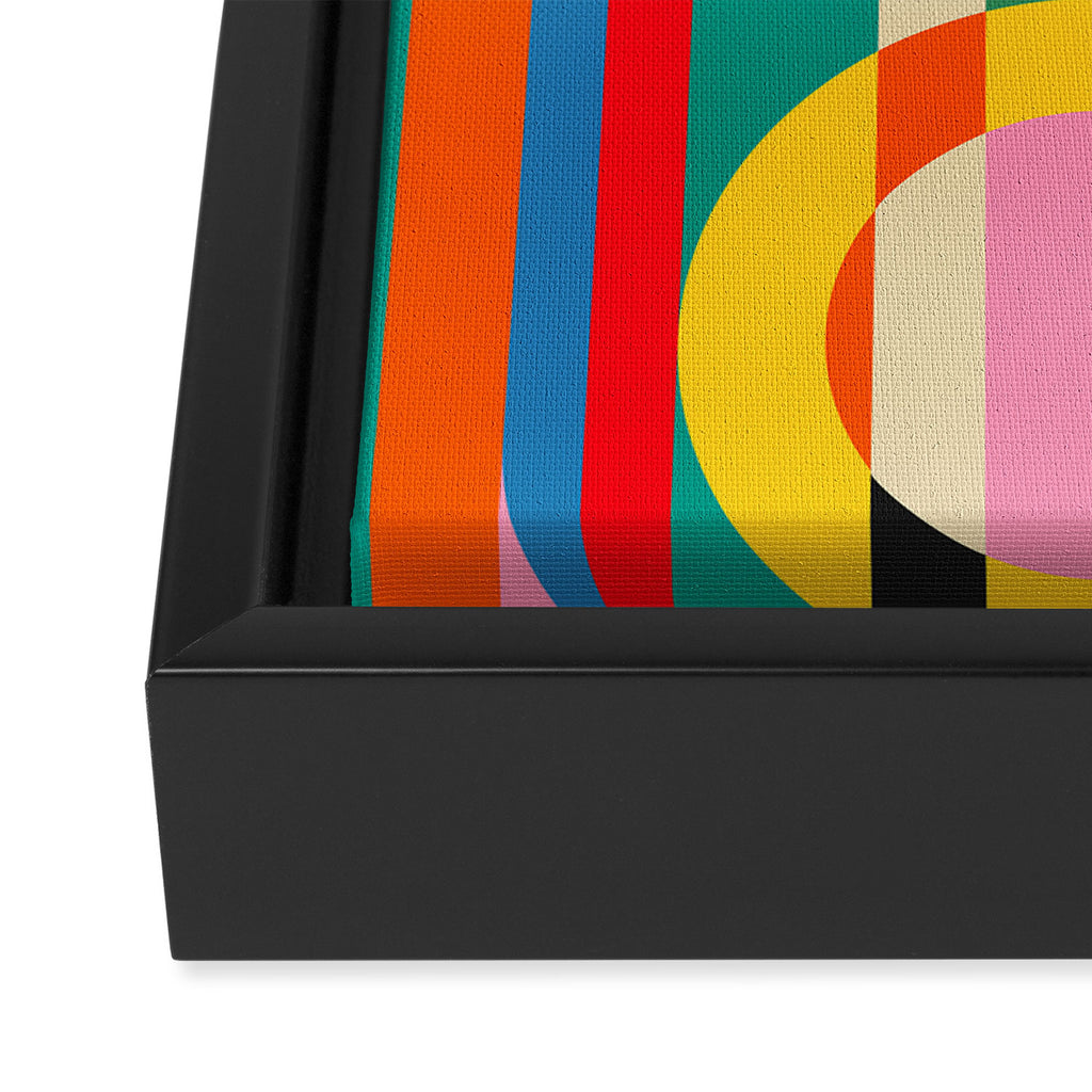 Colorful Geometrics Framed Canvas Print Gallery Image 3
