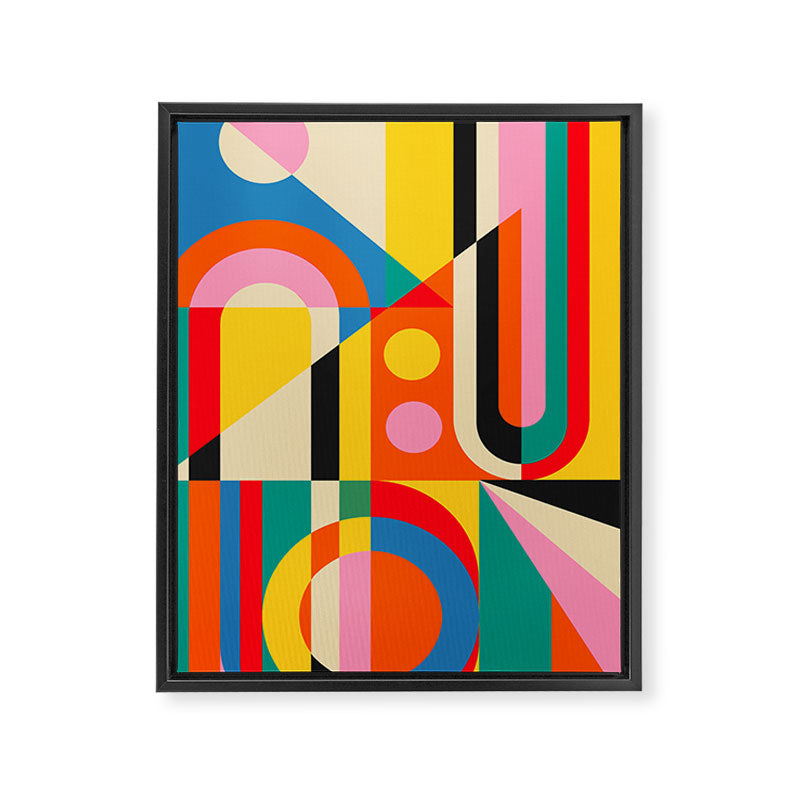 Colorful Geometrics Framed Canvas Print Gallery Image 6