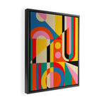 Colorful Geometrics Framed Canvas Print Gallery Image 2