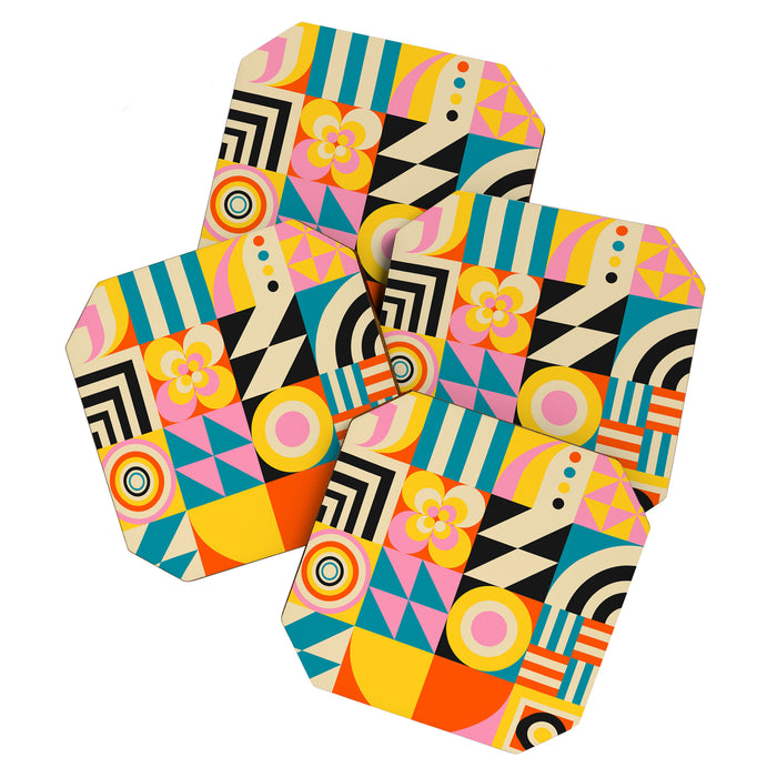 Colorful Geometrics Coaster Gallery Image 1
