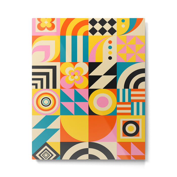 Colorful Geometrics Metal Print Gallery Image 1