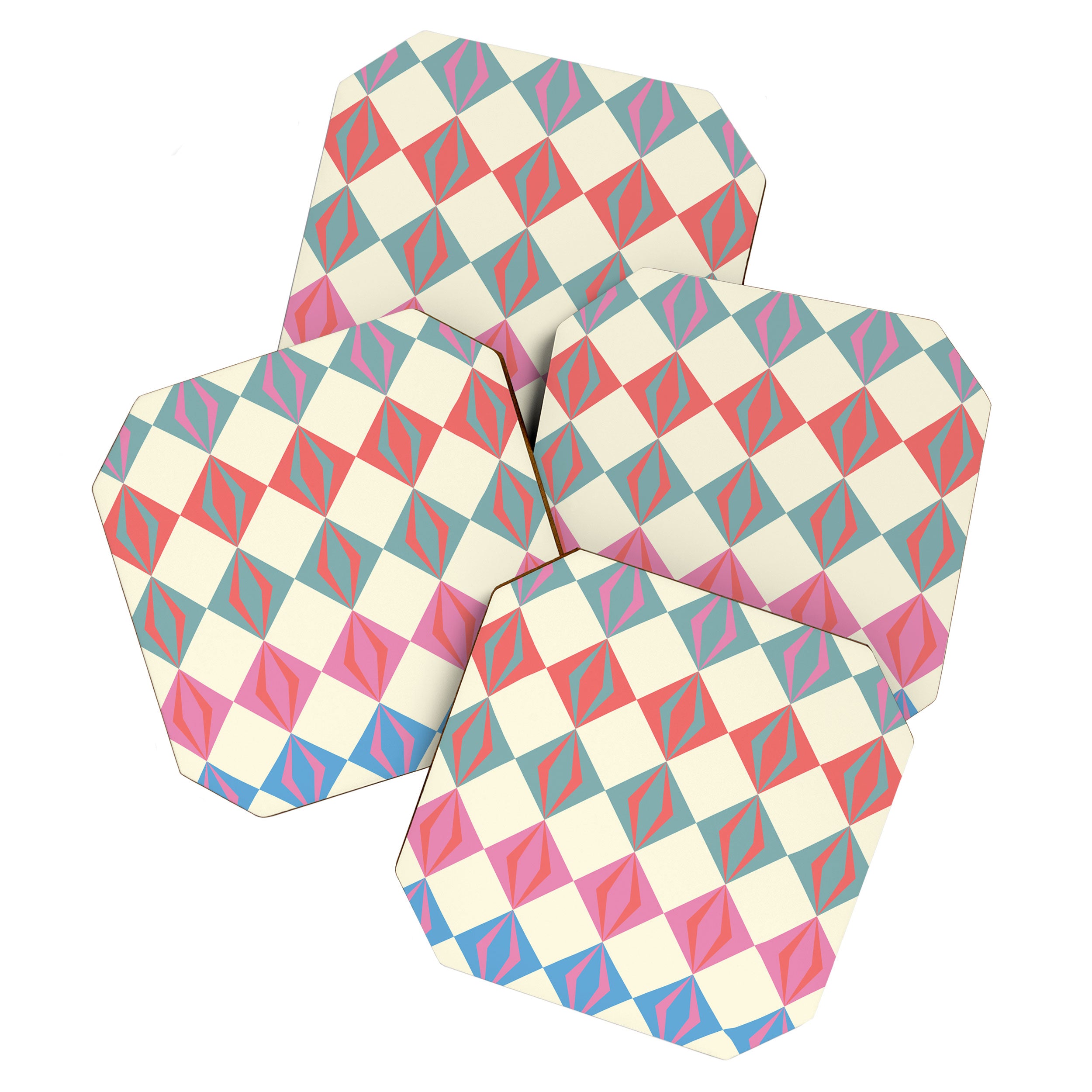 Colorful Geometrics Coaster Gallery Image 1