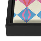 Colorful Geometrics Framed Canvas Print Gallery Image 3