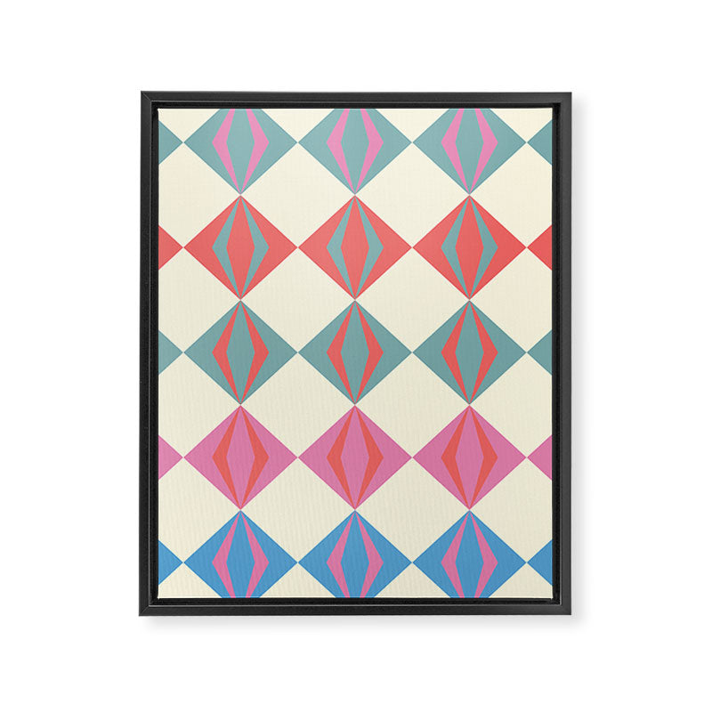 Colorful Geometrics Framed Canvas Print Gallery Image 8