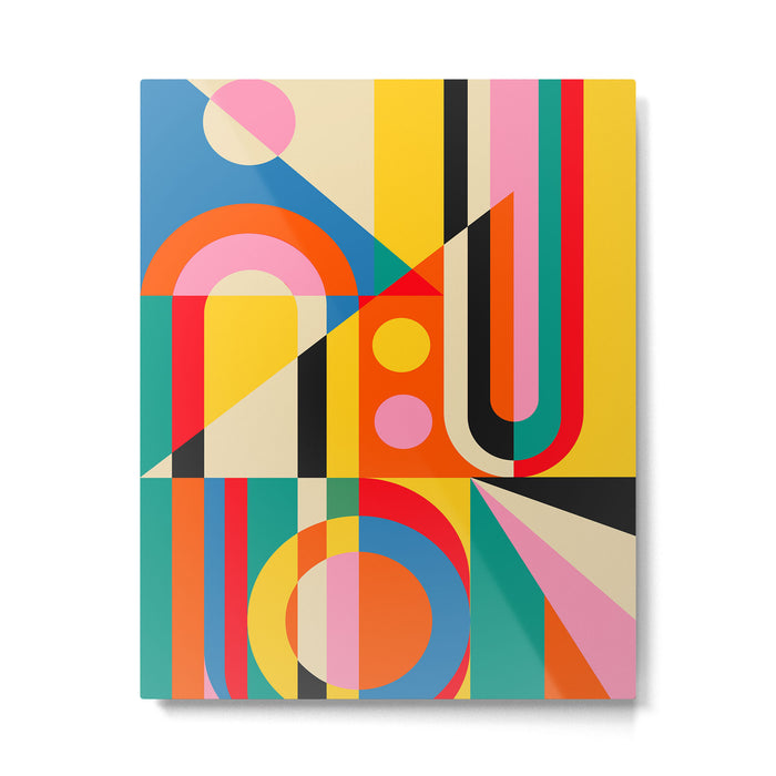 Colorful Geometrics Metal Print Gallery Image 1