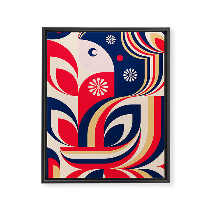Colorful Girl Framed Canvas Print Gallery Image 1