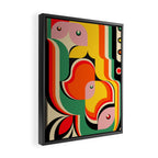 Colorful Girls Framed Canvas Print Gallery Image 2