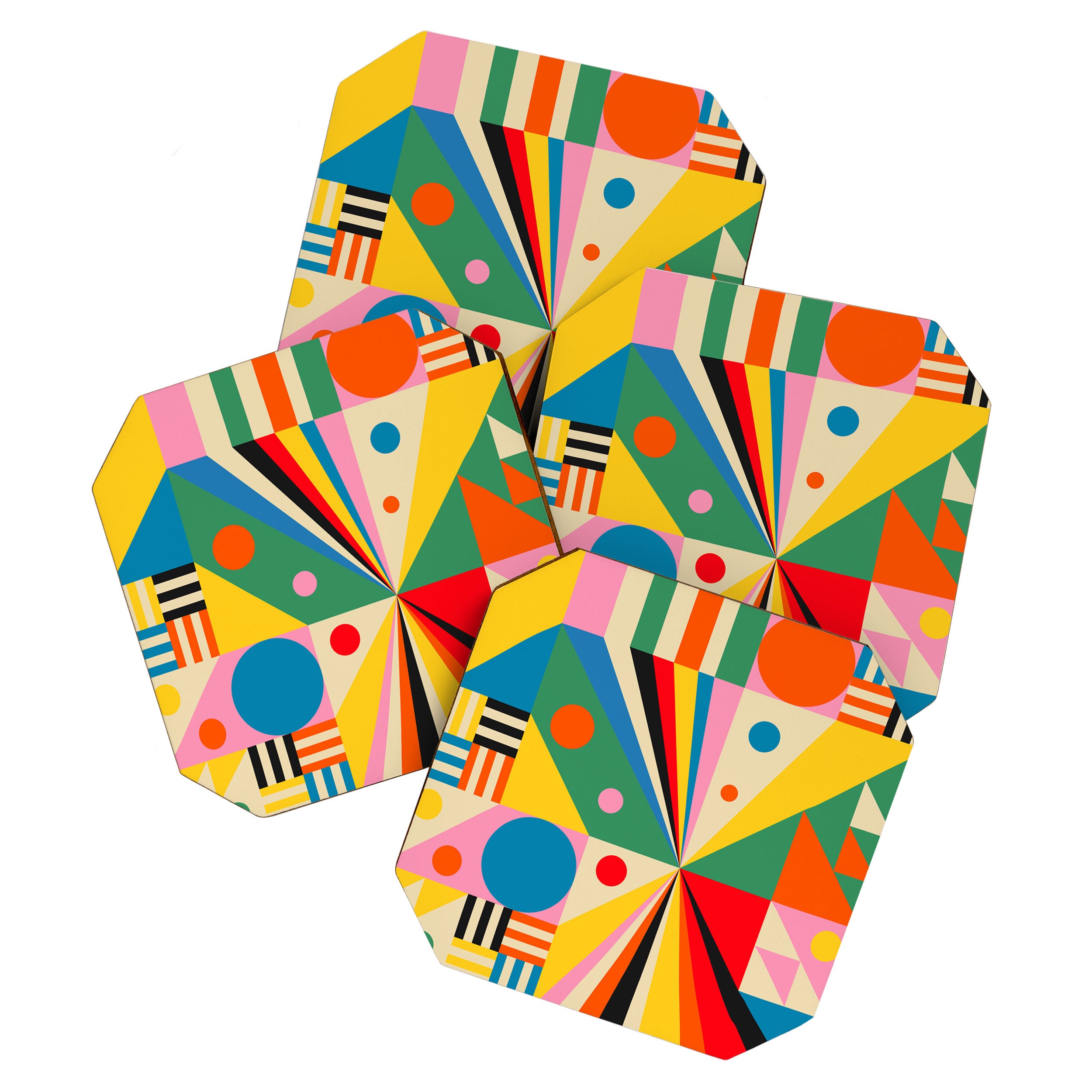 Colorful Happy Dancing Coaster Gallery Image 1