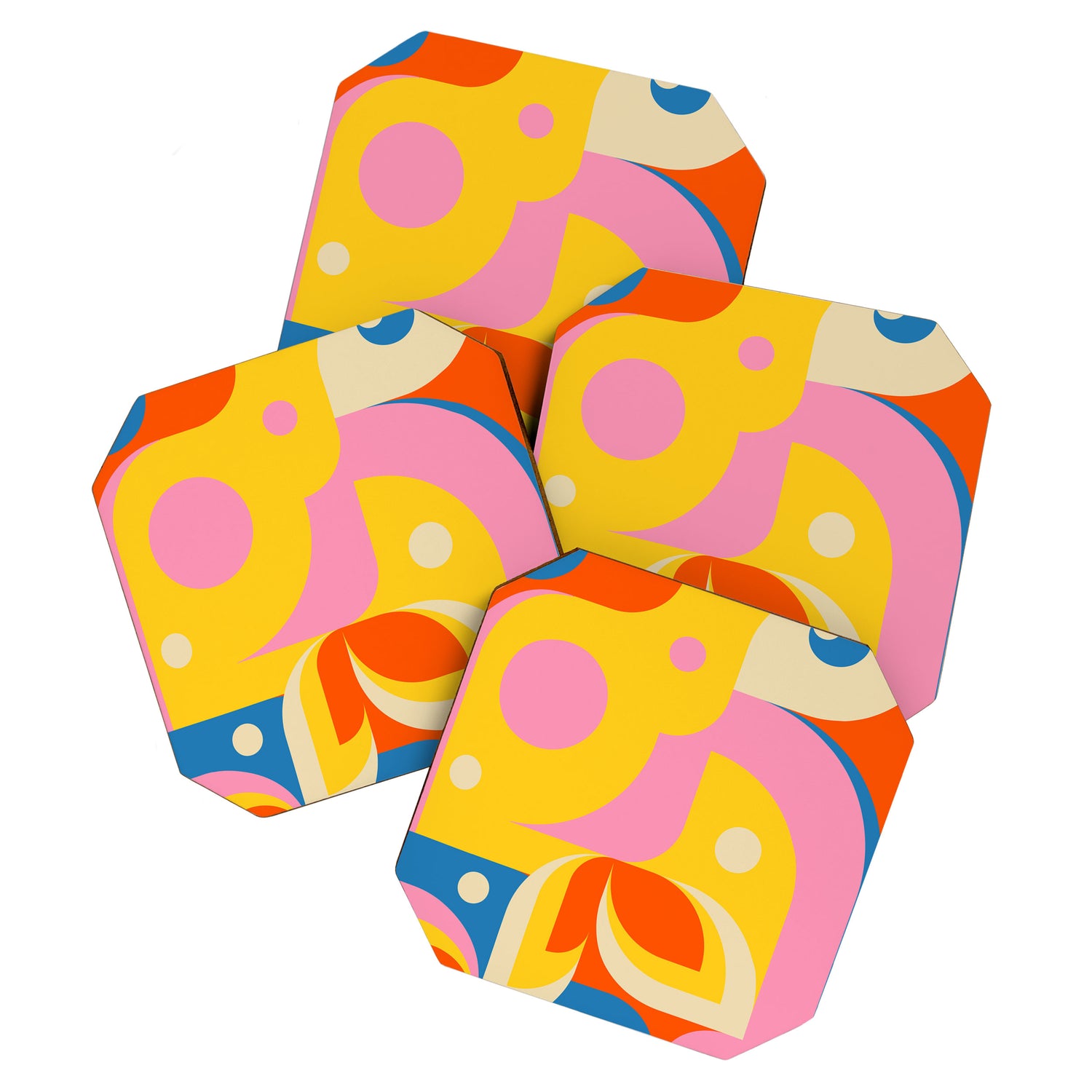 Colorful Happy Girl Coaster Gallery Image 1