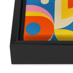 Colorful Happy Girl Framed Canvas Print Gallery Image 3