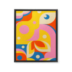 Colorful Happy Girl Framed Canvas Print Gallery Image 6