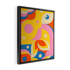 Colorful Happy Girl Framed Canvas Print Gallery Image 2