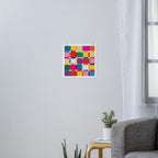 Colorful Happy Shapes Art Print Gallery Image 3
