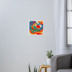Colorful Hipster Girl and Wonderland Art Print Gallery Image 3