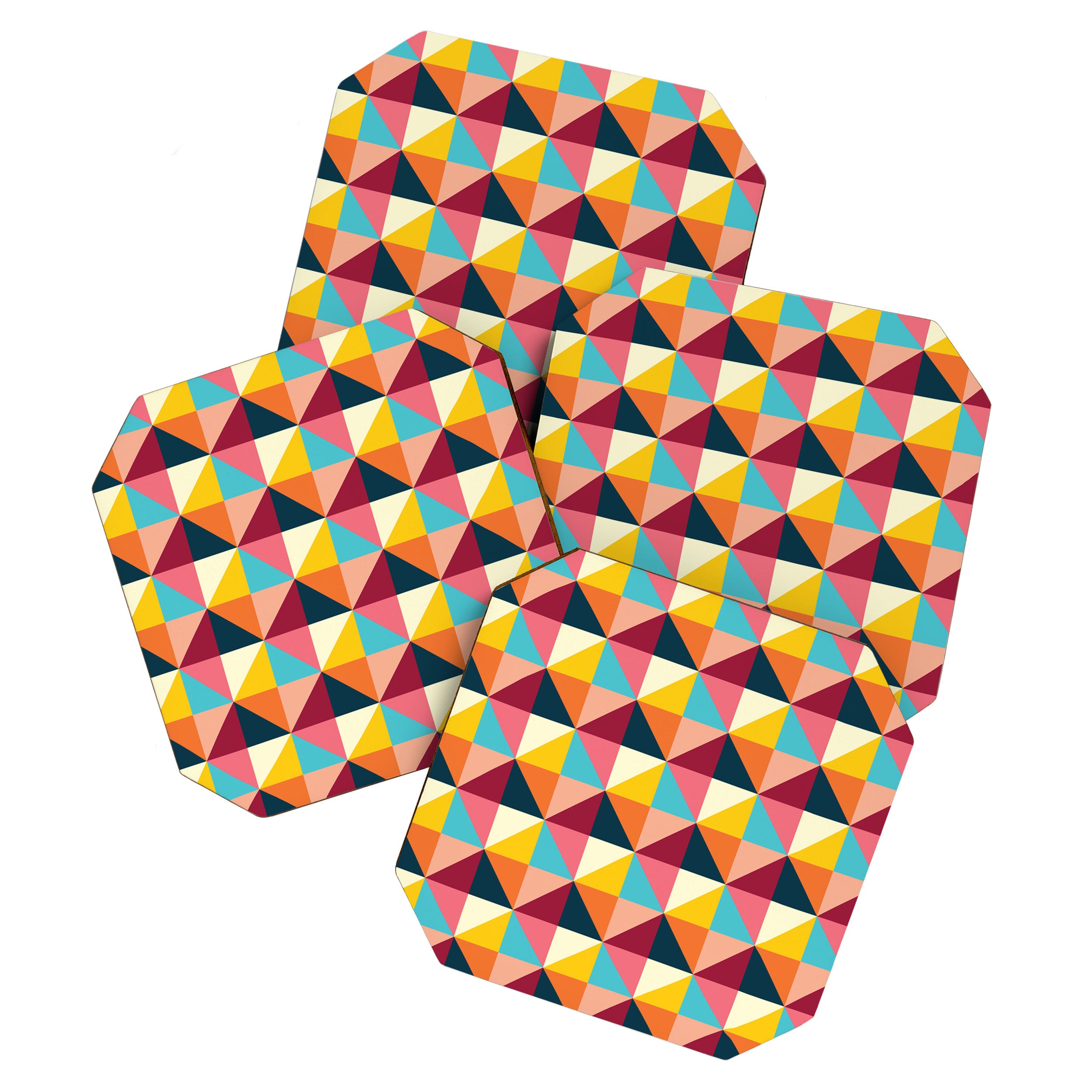 Colorful Houses Coaster Gallery Image 1