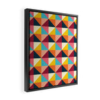 Colorful Houses Framed Canvas Print Gallery Image 2