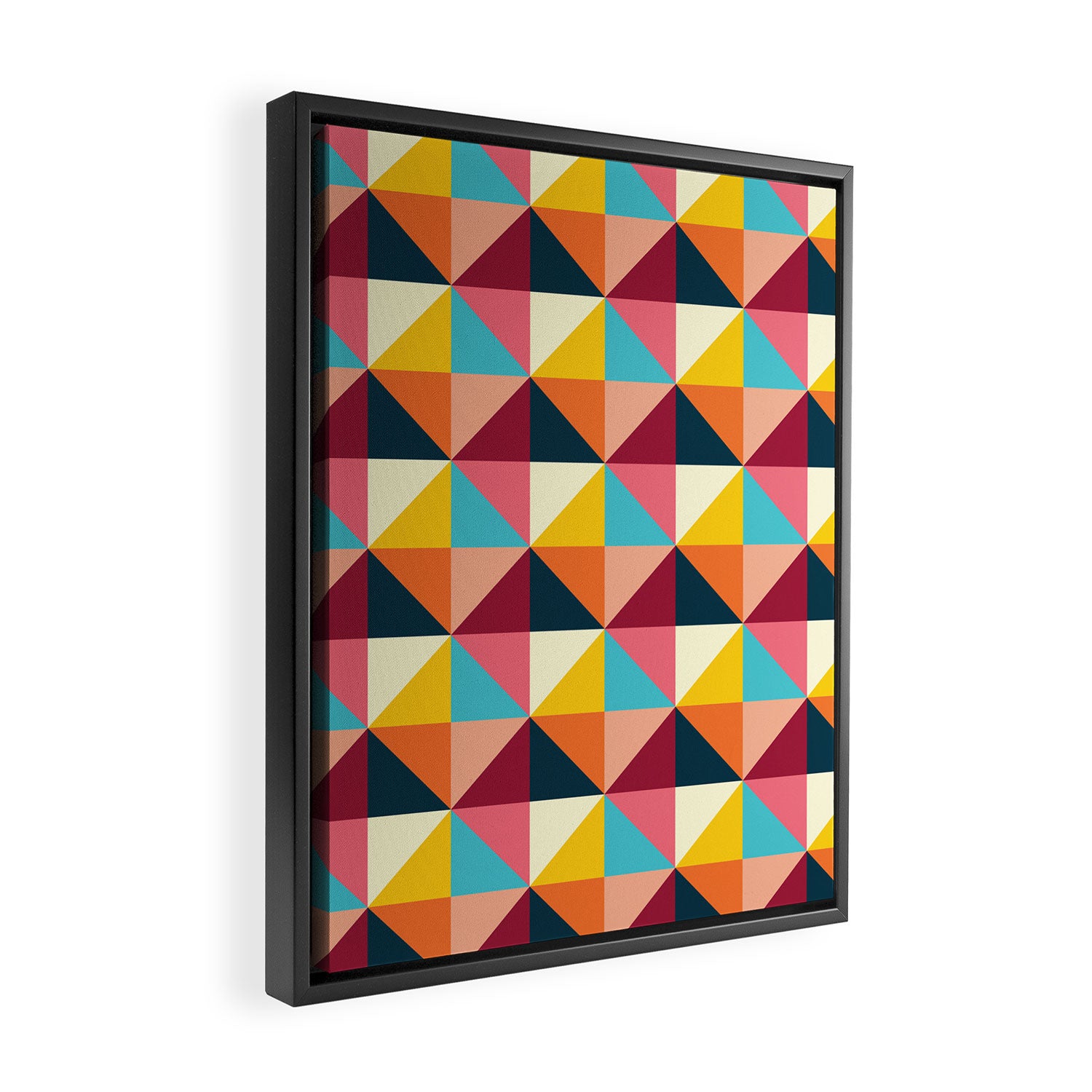 Colorful Houses Framed Canvas Print Gallery Image 2