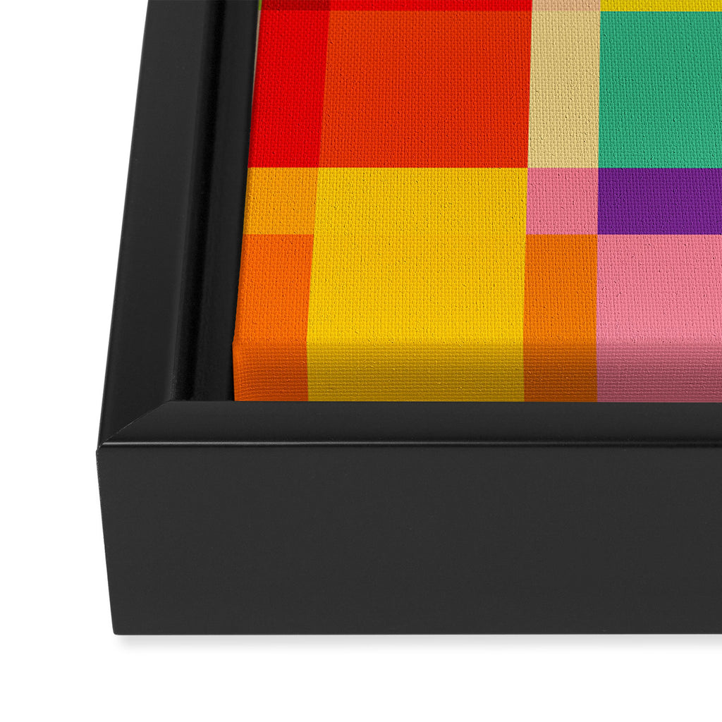Colorful Windows Framed Canvas Print Gallery Image 3