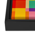 Colorful Windows Framed Canvas Print Gallery Image 3