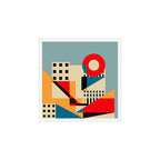 Dream Geometric City Art Print Gallery Image 1