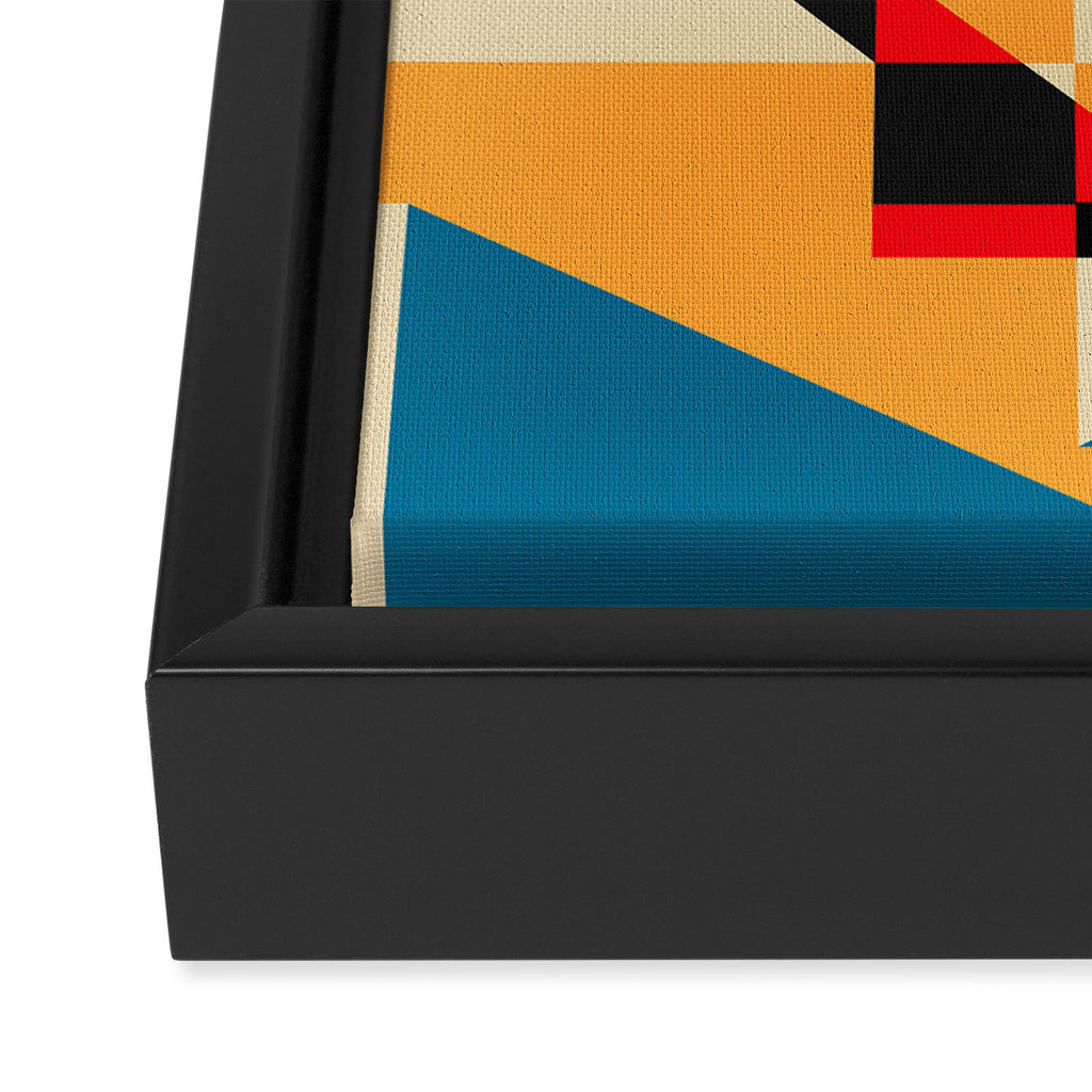 Dream Geometric City Framed Canvas Print Gallery Image 3