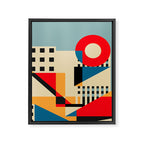Dream Geometric City Framed Canvas Print Gallery Image 8