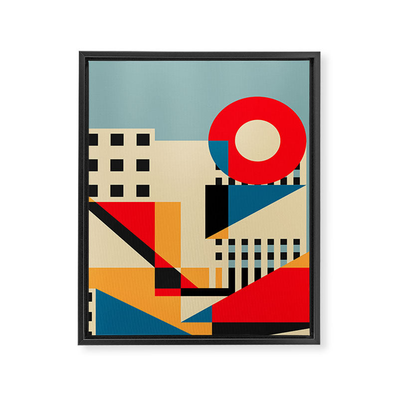 Dream Geometric City Framed Canvas Print Gallery Image 8