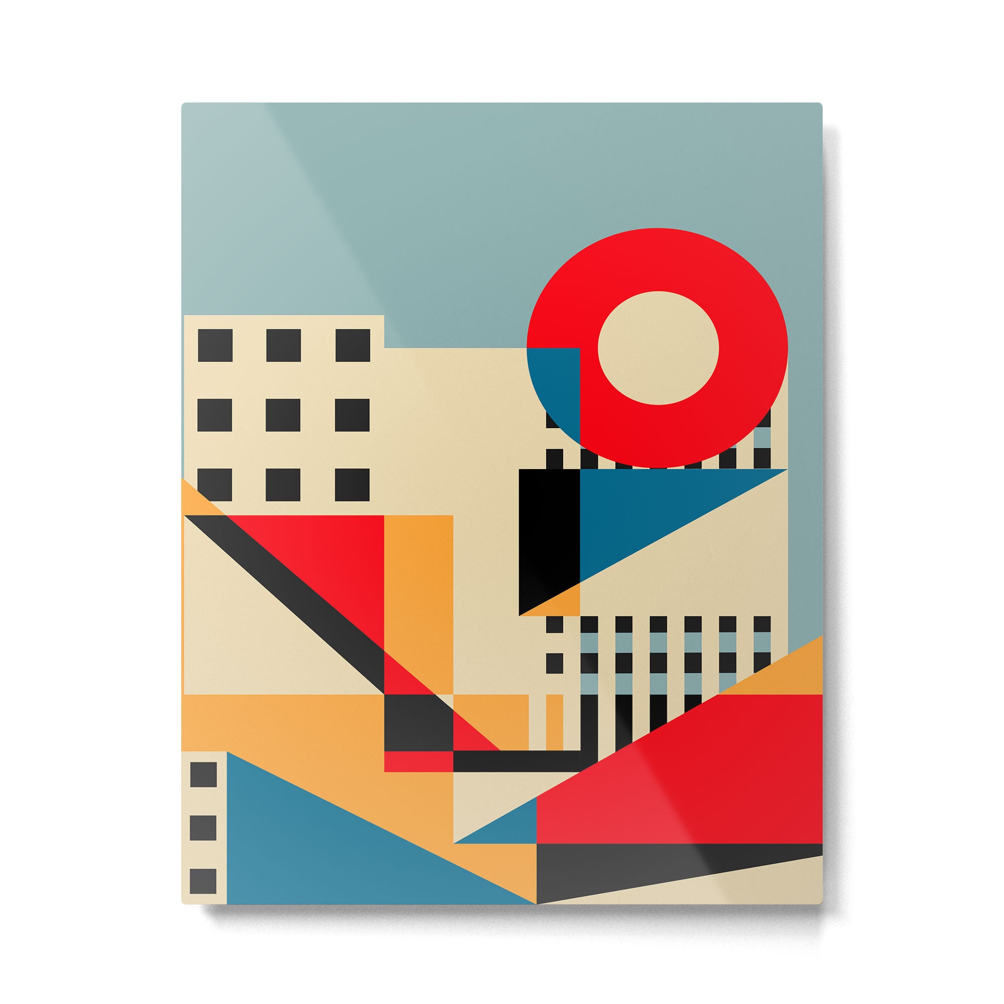 Dream Geometric City Metal Print Gallery Image 6