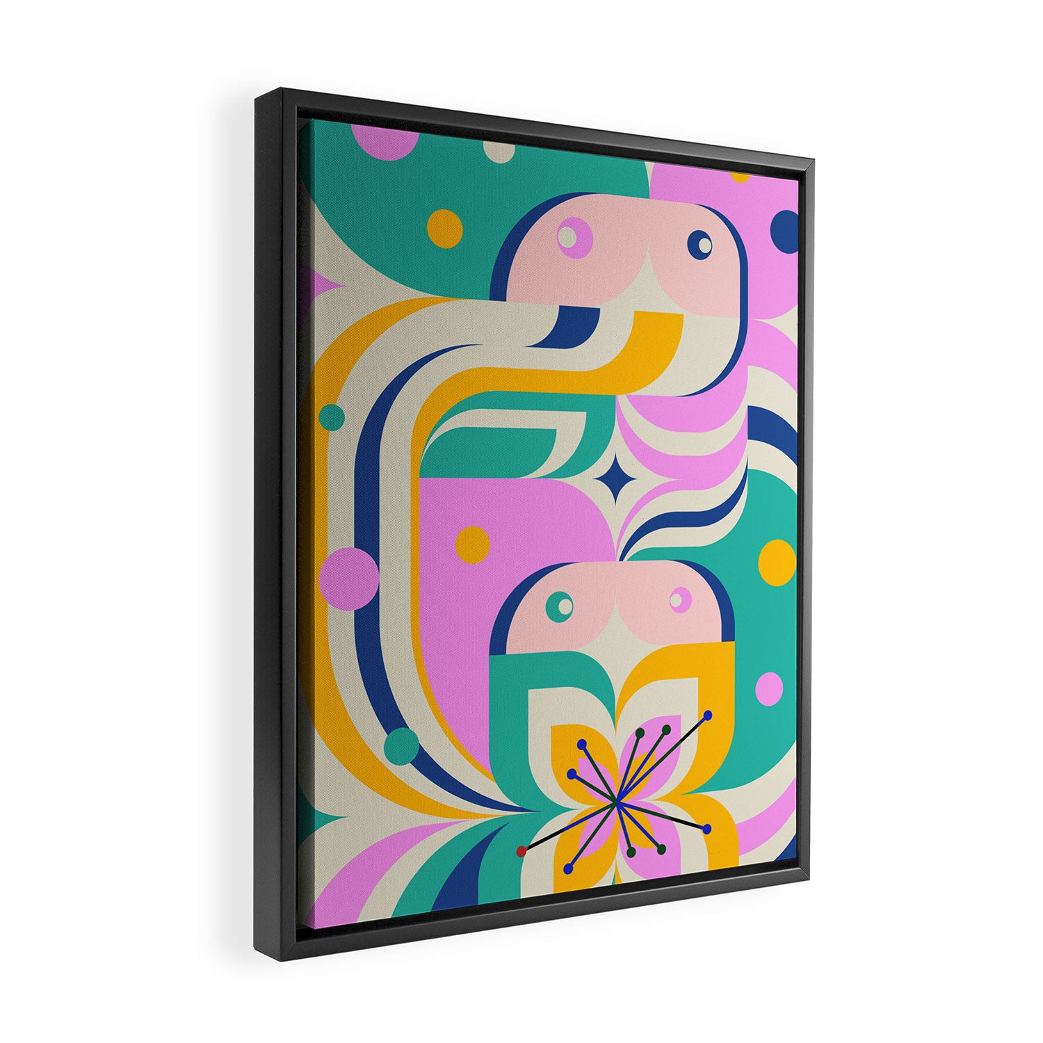 Flower Girls Framed Canvas Print Gallery Image 2