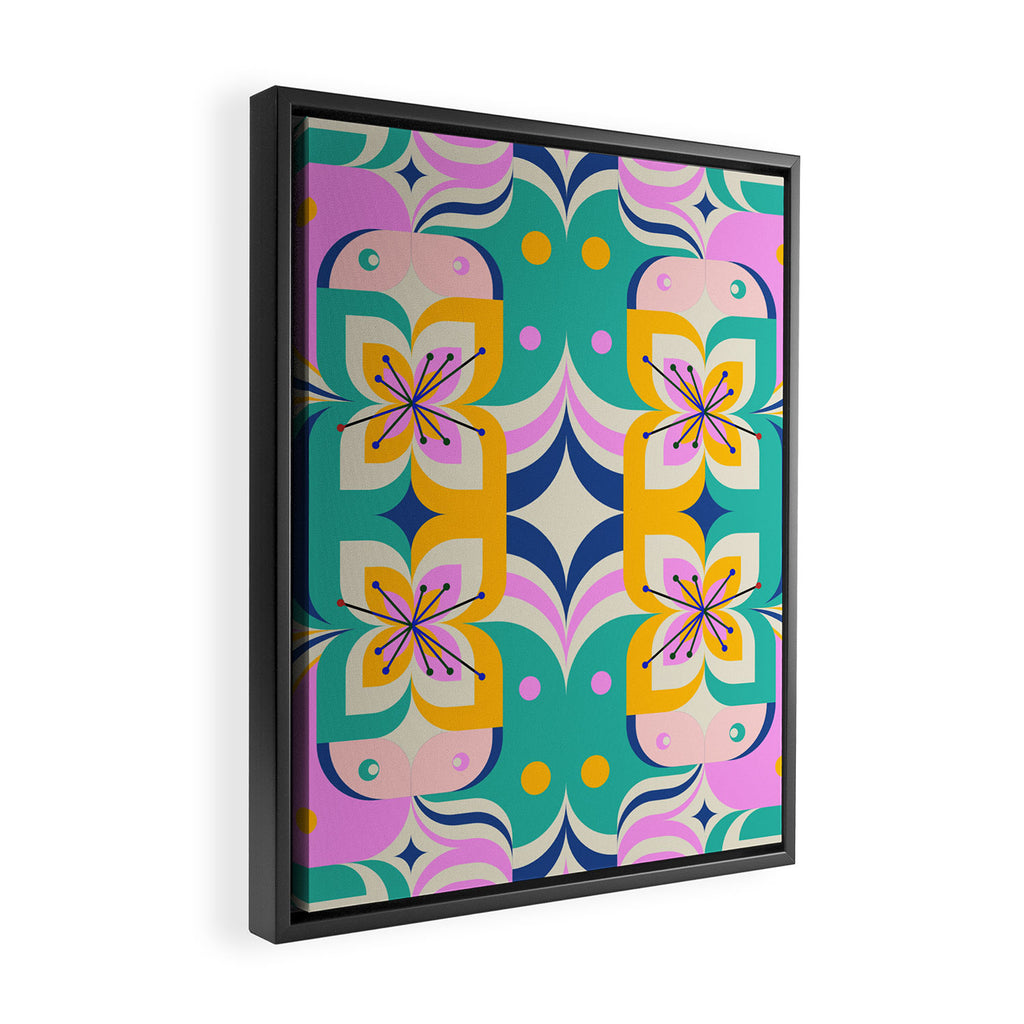 Flower Girls Framed Canvas Print Gallery Image 2