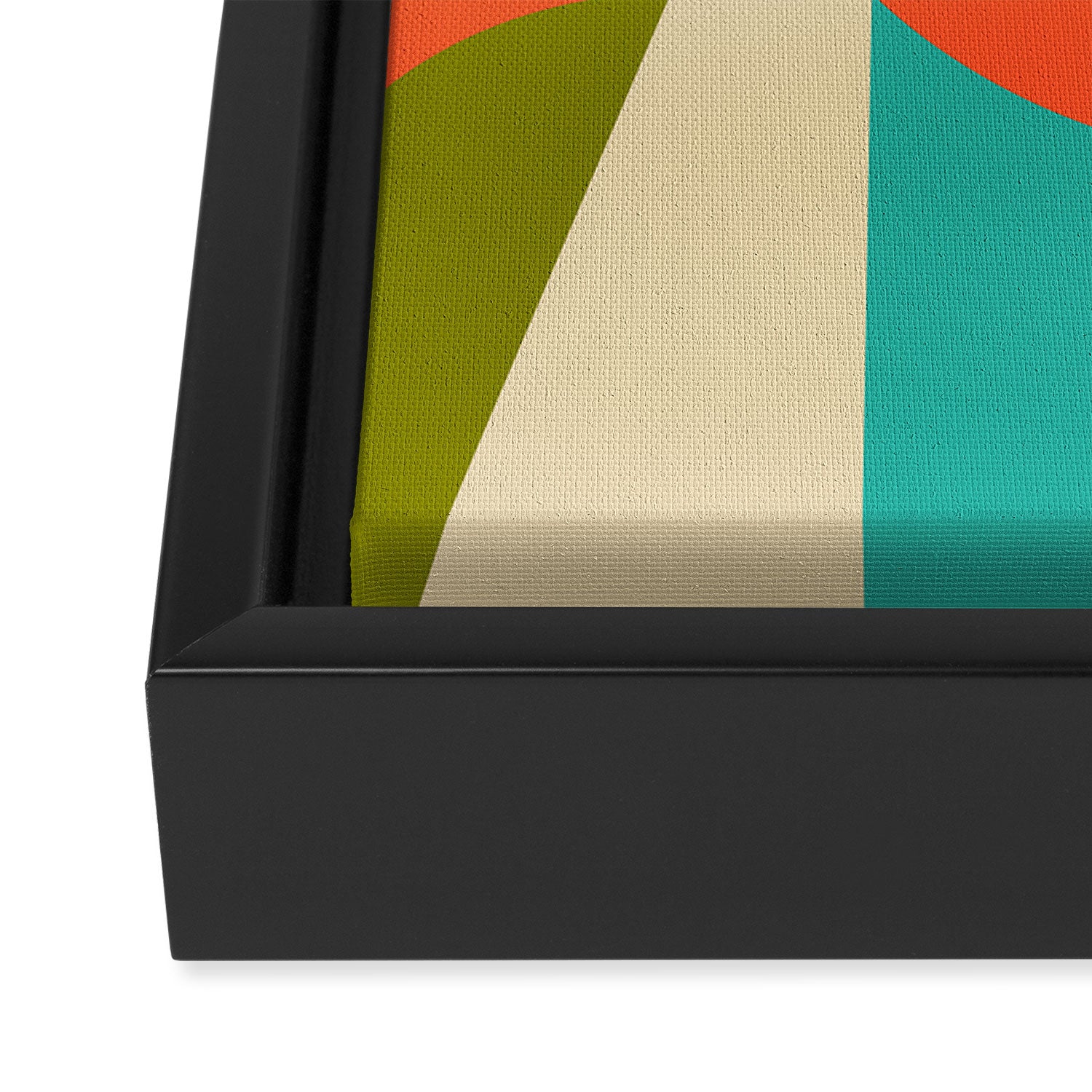 Geometric Figurative Framed Canvas Print Gallery Image 3