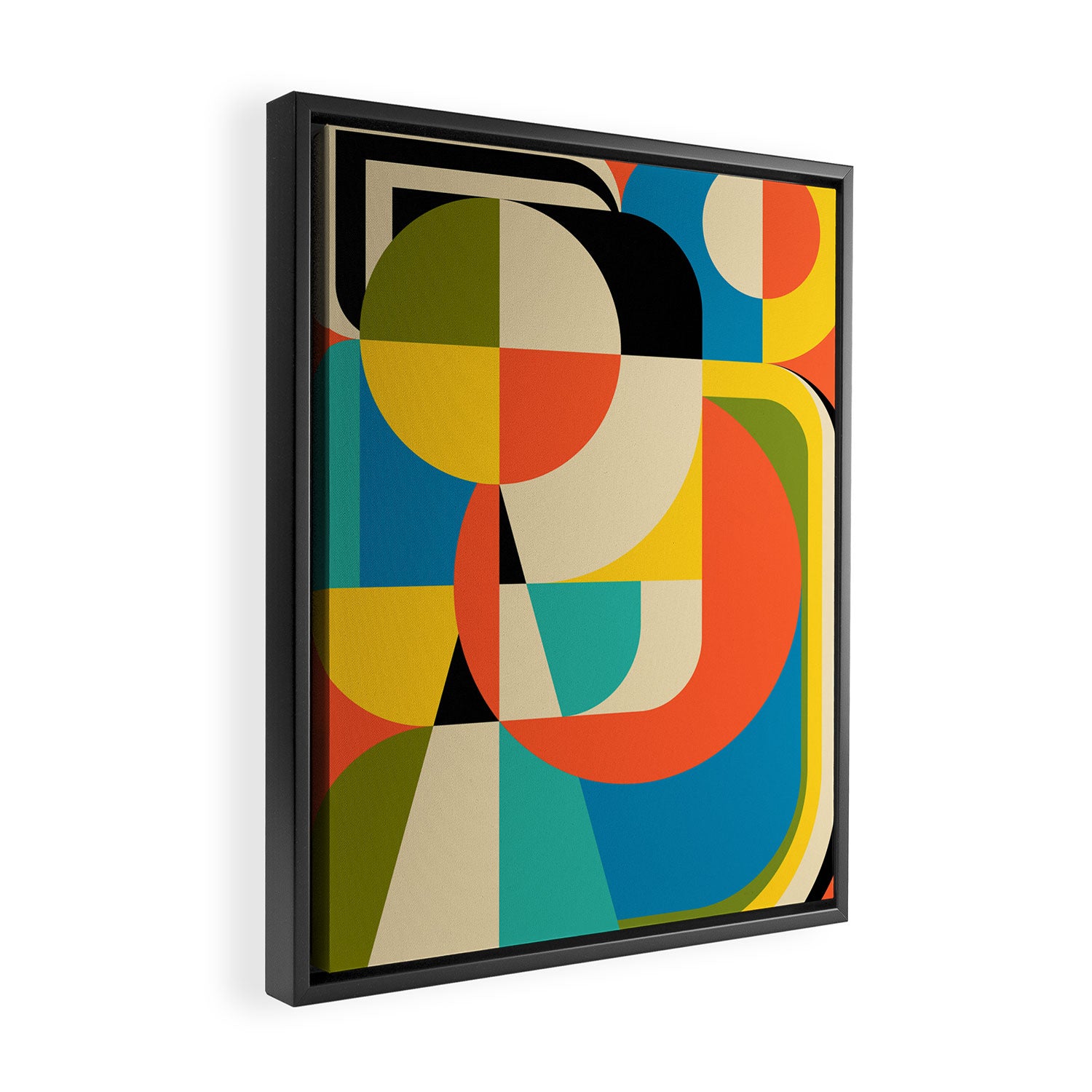 Geometric Figurative Framed Canvas Print Gallery Image 2
