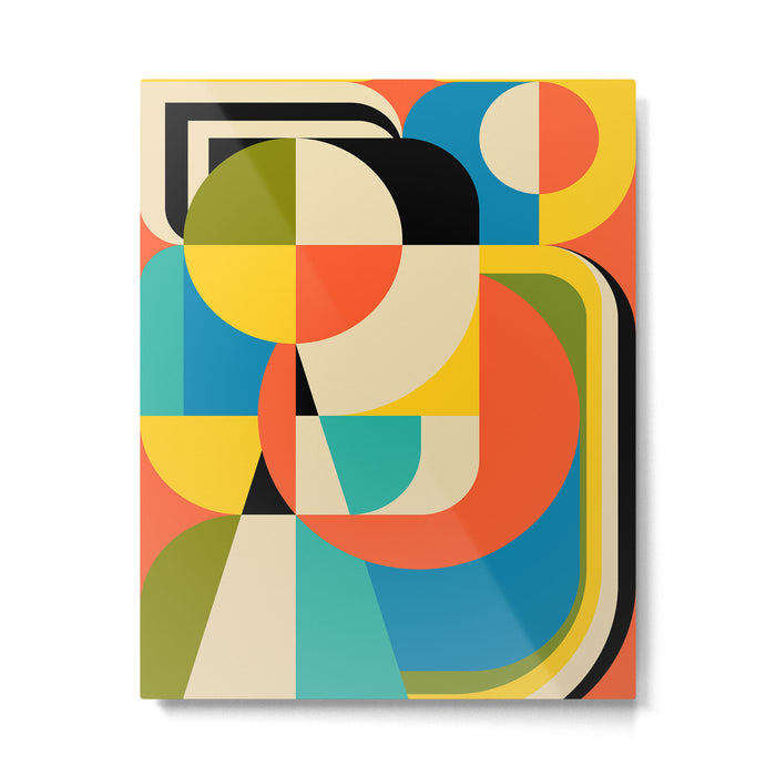 Geometric Figurative Metal Print Gallery Image 1