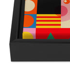 Geometric Girls Framed Canvas Print Gallery Image 3
