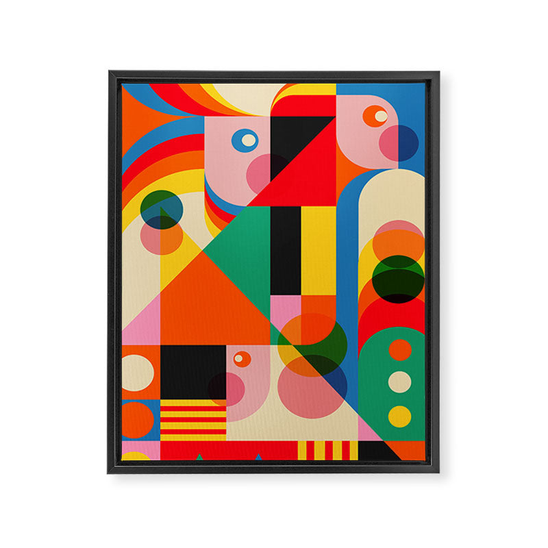 Geometric Girls Framed Canvas Print Gallery Image 6