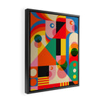 Geometric Girls Framed Canvas Print Gallery Image 2