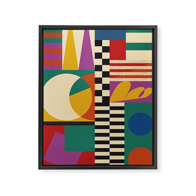 Geometric Movement Framed Canvas Print Gallery Image 6