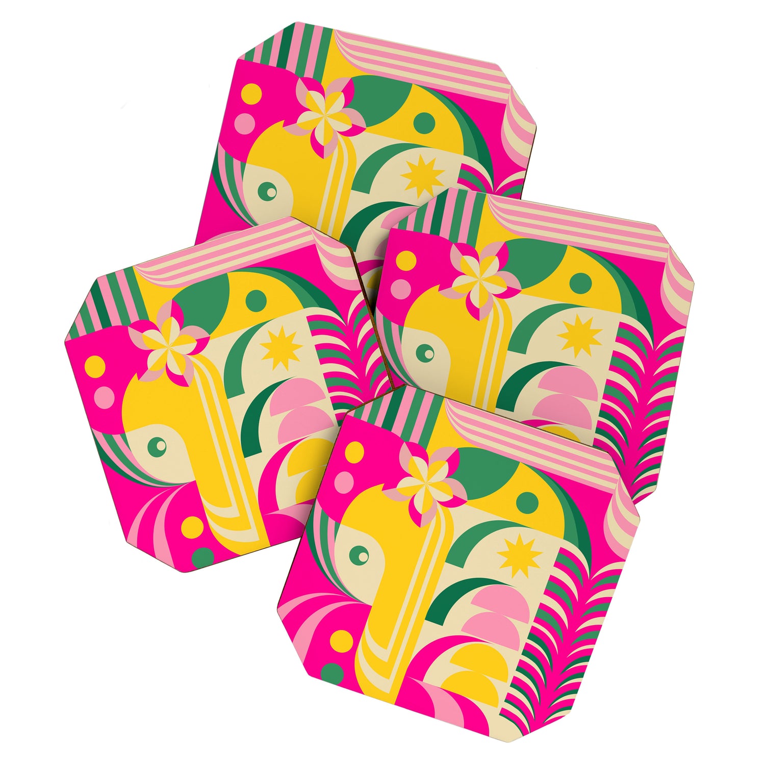 Girl in Tropical Island Coaster Gallery Image 1