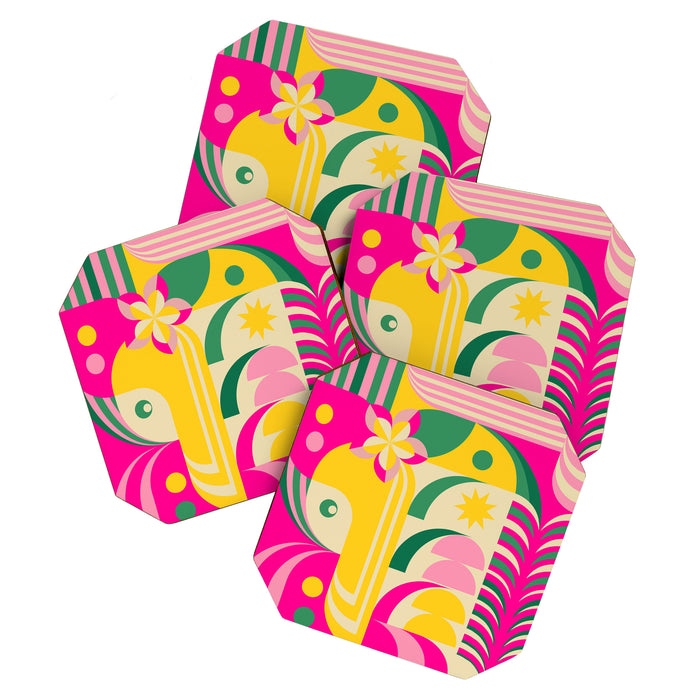 Girl in Tropical Island Coaster Gallery Image 1