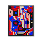 Girls in Blue Framed Canvas Print Gallery Image 6